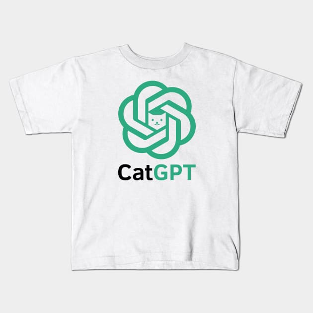 CatGPT 🤖🐱 Kids T-Shirt by Sachpica